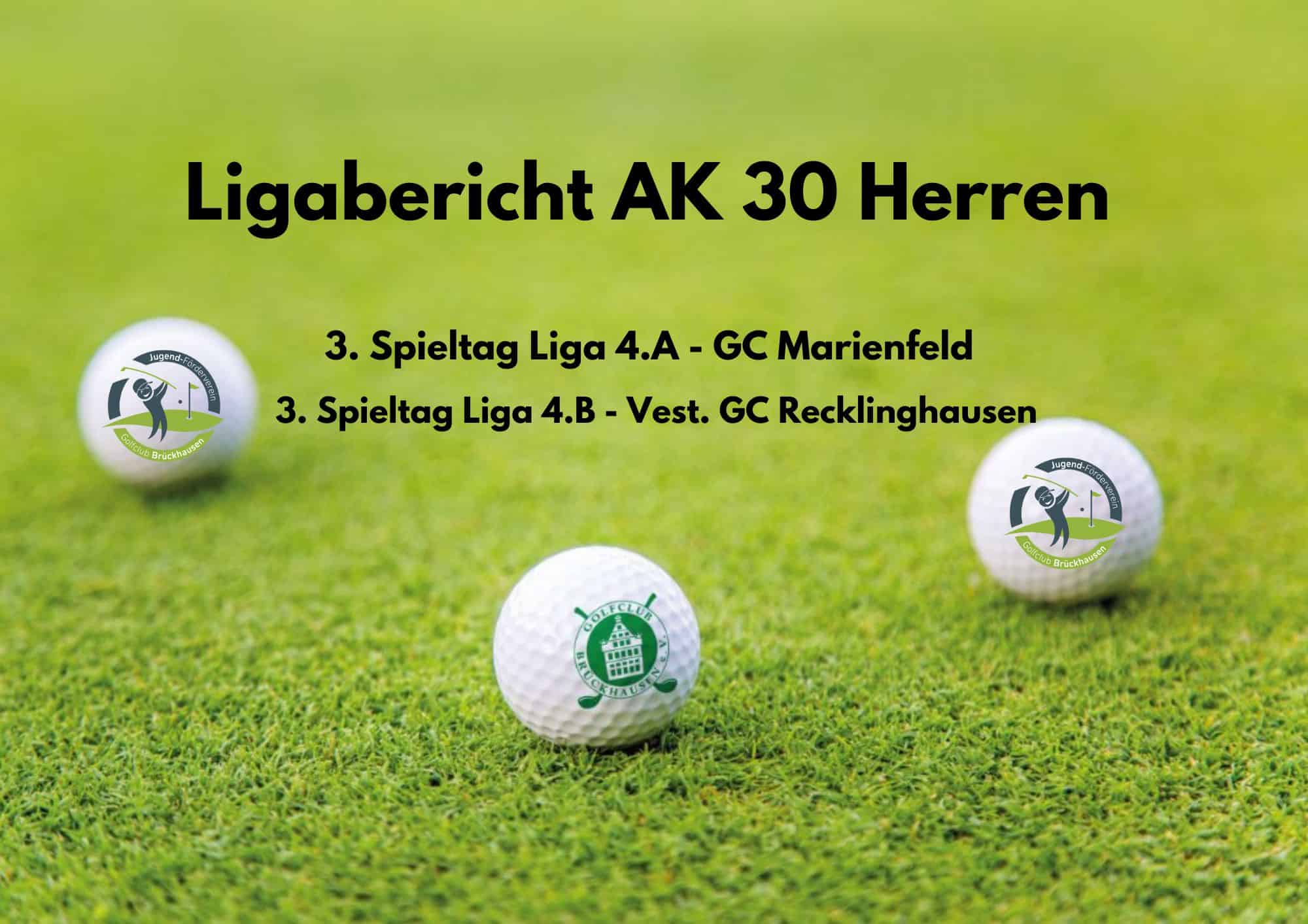 Ligabericht der AK 30 Herren des GC Brückhausen