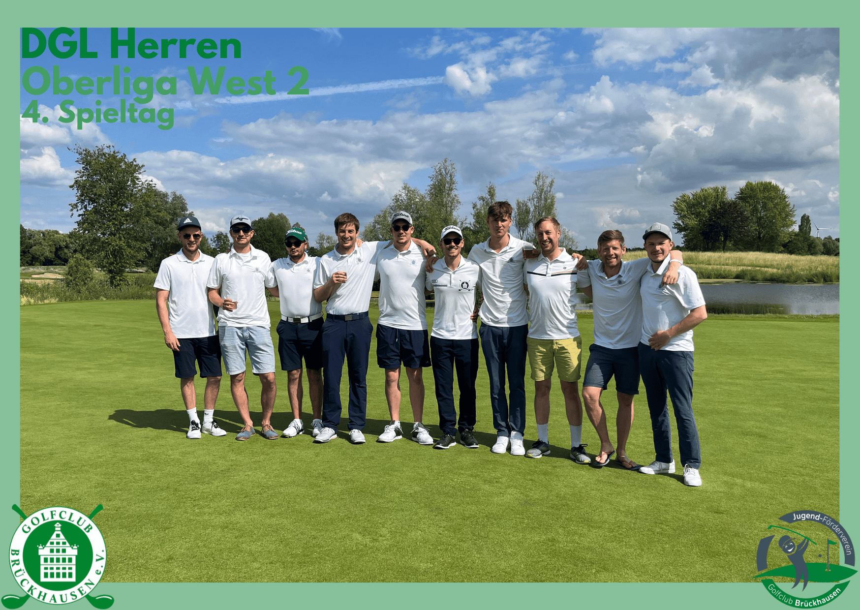 DGL Herren des GCB, nach erfolgreichem Spieltag, im GC Tinnen