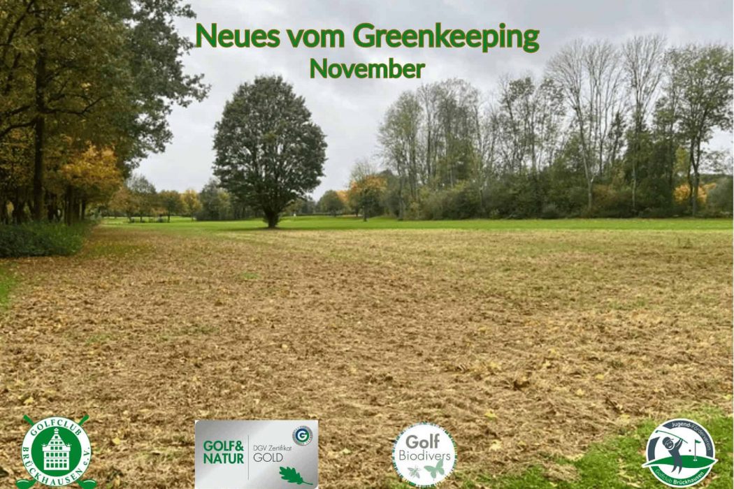 Neues vom Greenkeeping des GCB – November