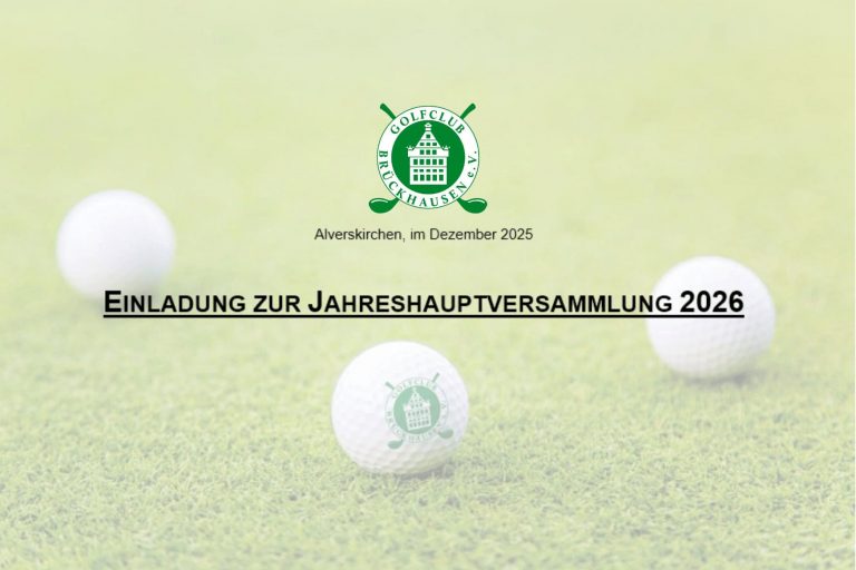 GCB – Einladung JHV