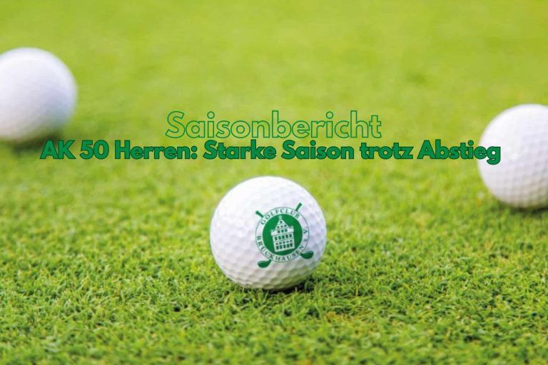 Saisonbericht 2026 der AK50 Herren des GCB